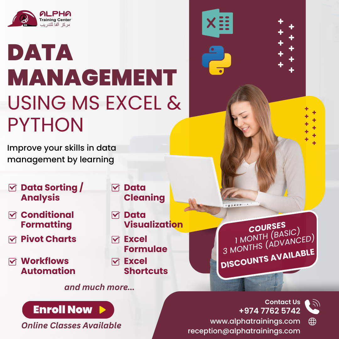 MS Excel for data management in Qatar 